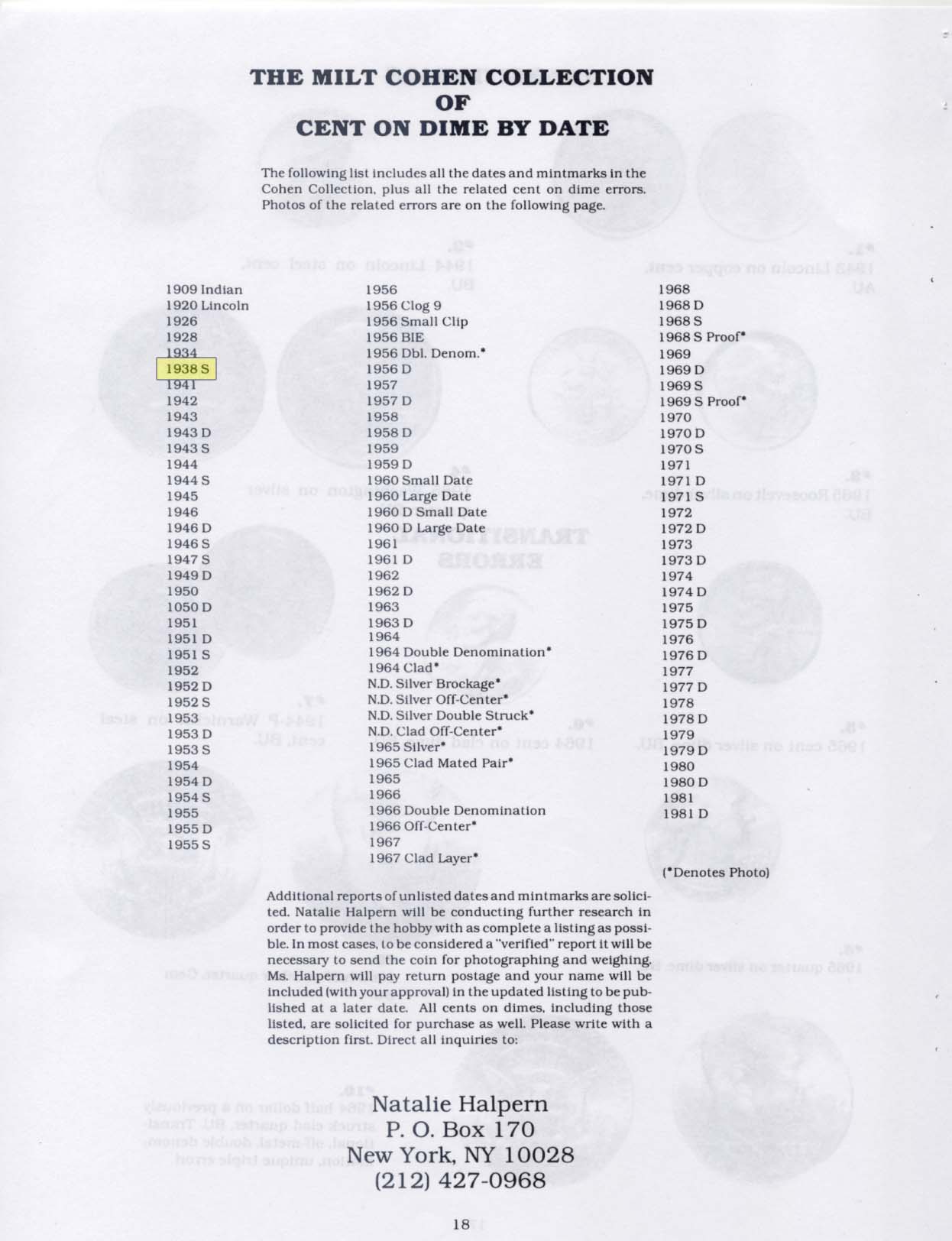 Milt Cohen Collection