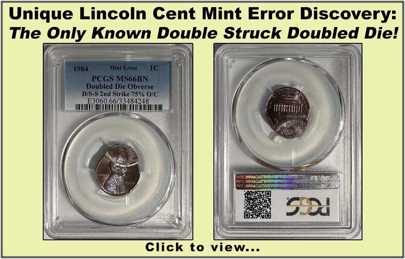 Unique Lincoln Cent Mint Error Discovery - The Only Known Double Struck Doubled Die!
