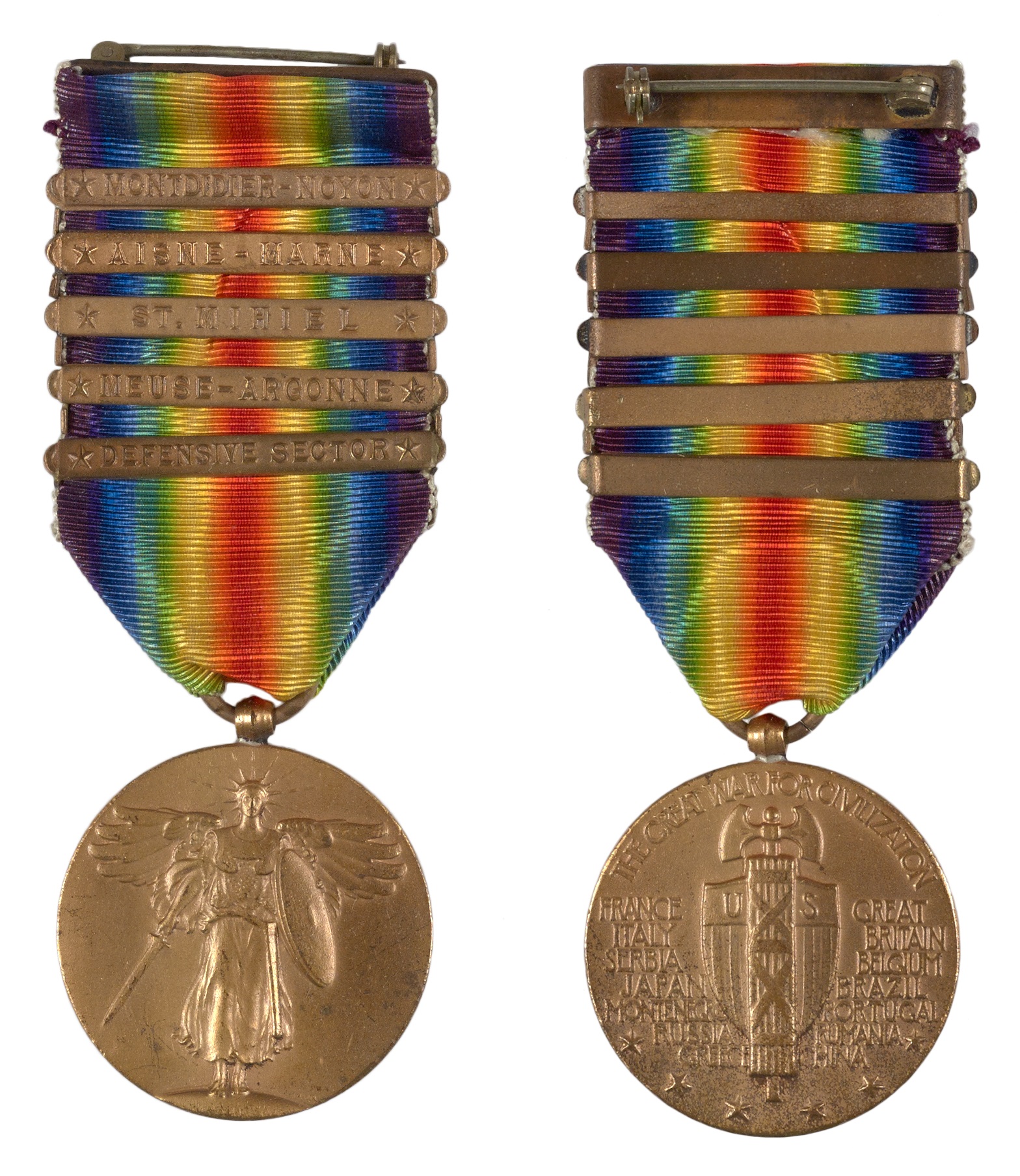 medal with ribbon